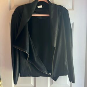 Mote black zip up moto jacket Size Medium